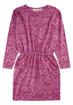 Soft Gallery Vigdis LS Kleid – AOP Mulberry Owl